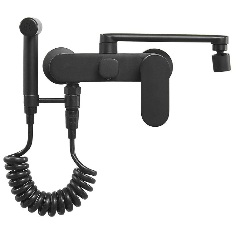 LoungeYard | Metal Bathtub Faucet Trim Contemporary Lever Handle Bathtub Faucet Trim — product view 3