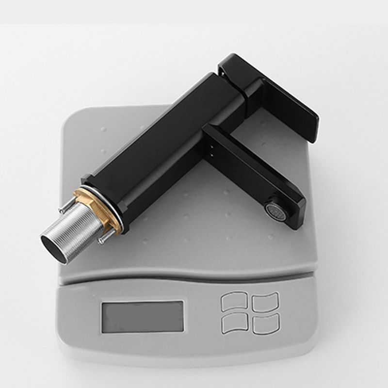 LoungeYard | Single Hole Faucet 6.69" H Modern Low Arc Bathroom Faucet — product view 5