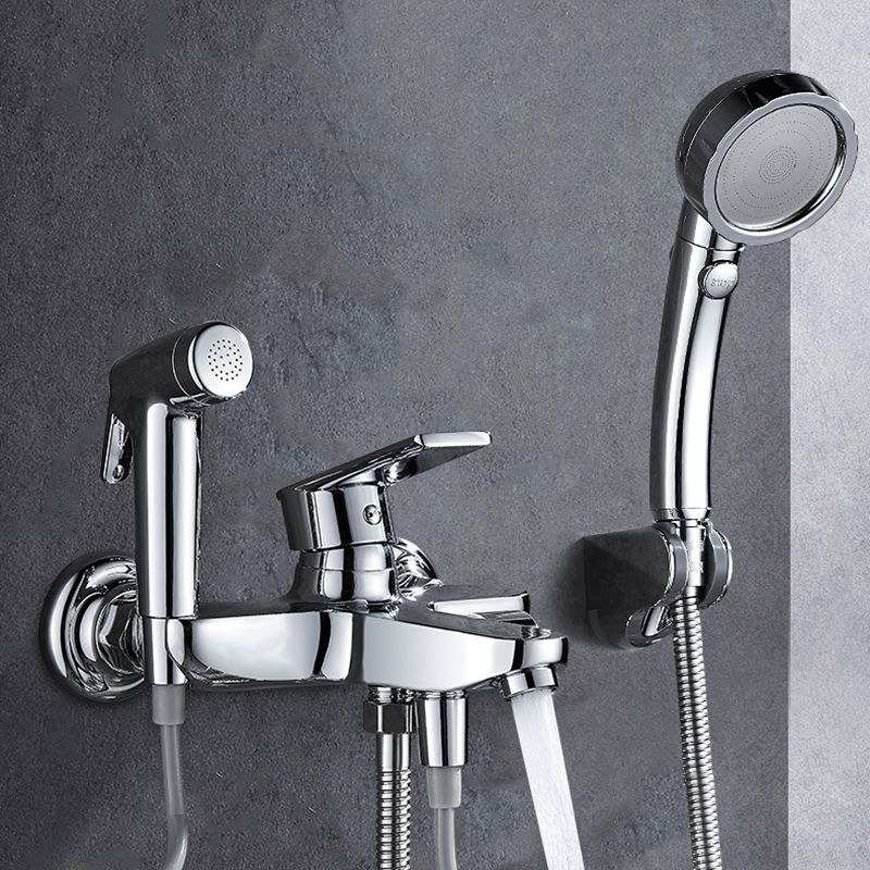 LoungeYard | Popular Bathtub Filler Wall-Mounted Lever Handle Fixed Bathtub Faucet Trim — product view 6