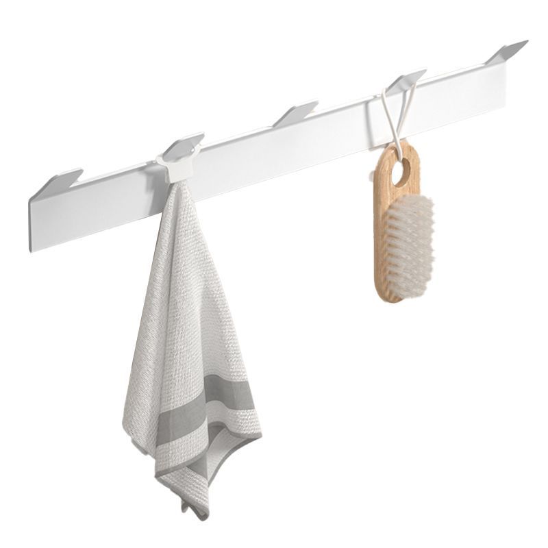 LoungeYard | Modern White Bathroom Accessories Set Bathroom Shelf Paper Holder Bathroom Accessories Kit — product view 3