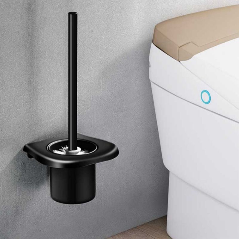 LoungeYard | Modern Aluminum Bathroom Hardware Set Black Bathroom Accessory Set — product view 3