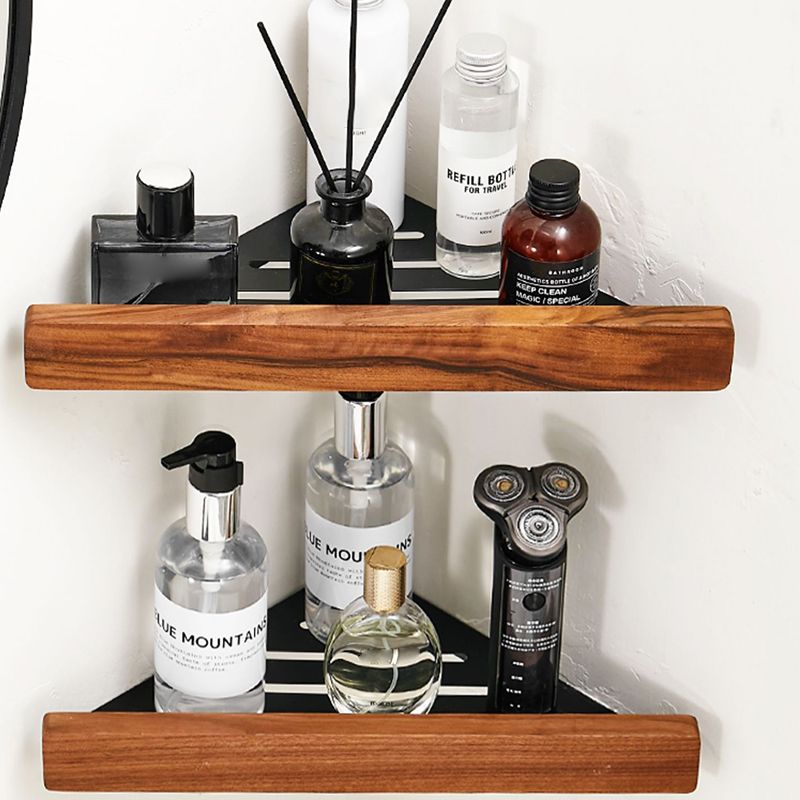 LoungeYard | Solid Wood Bathroom Accessories Set Foldable Metal Bathroom Accessories — product view 7
