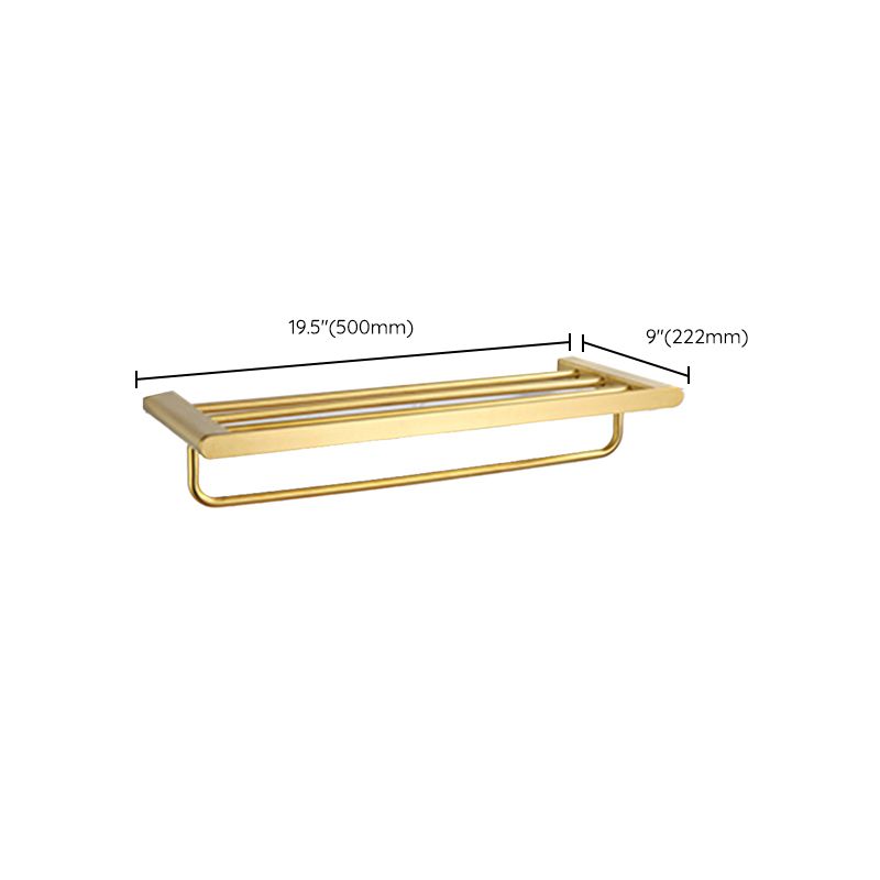 LoungeYard | Modern Bathroom Hardware Set Gold Towel Bar Bath Hardware Set — product view 5