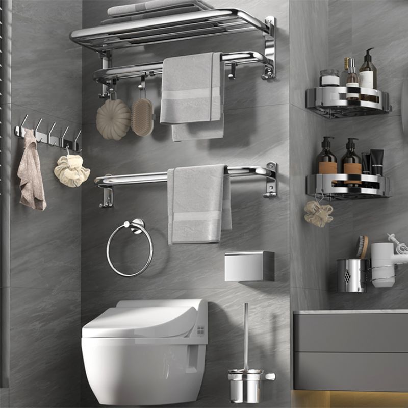 LoungeYard | Modern Stainless Steel Bathroom Shelf Bathroom Accessories Hardware Set — product view 6