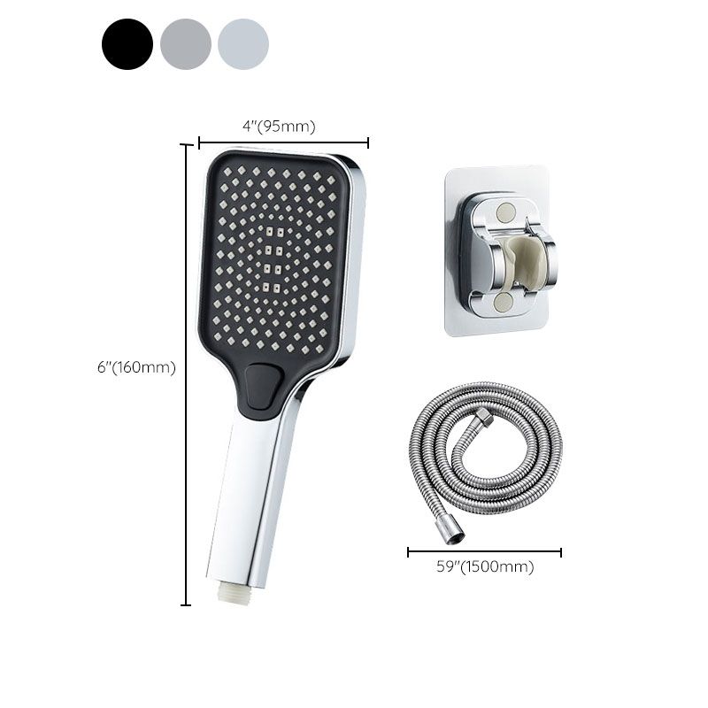 LoungeYard | Rectangular Pressure Shower Head 4-Adjustable Water Flow Hand Shower — product view 3