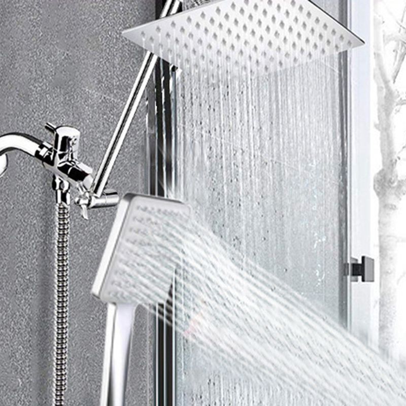 LoungeYard | Contemporary Shower Combination Shower Head with Double Shower Head Ceiling Mounted Square Shower Head — product view 3
