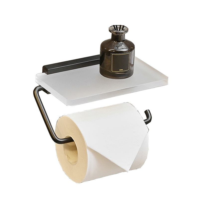LoungeYard | Metal and acrylic bathroom accessories as a single piece or in a set in black — product view 6