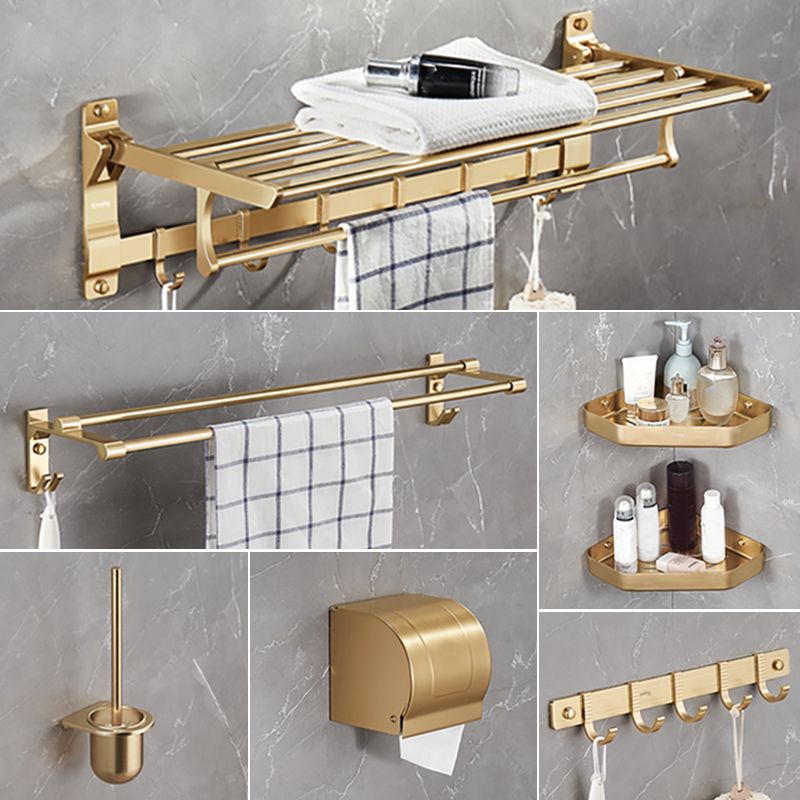 LoungeYard | Modern Metal Bathroom Hardware Set Gold Bathroom Accessories Hardware Set — product view 4