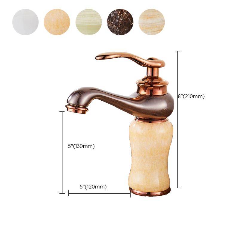 LoungeYard | Luxury Ship Basin Faucet Lever Handle Round Ship Basin Bathroom Faucet — product view 2