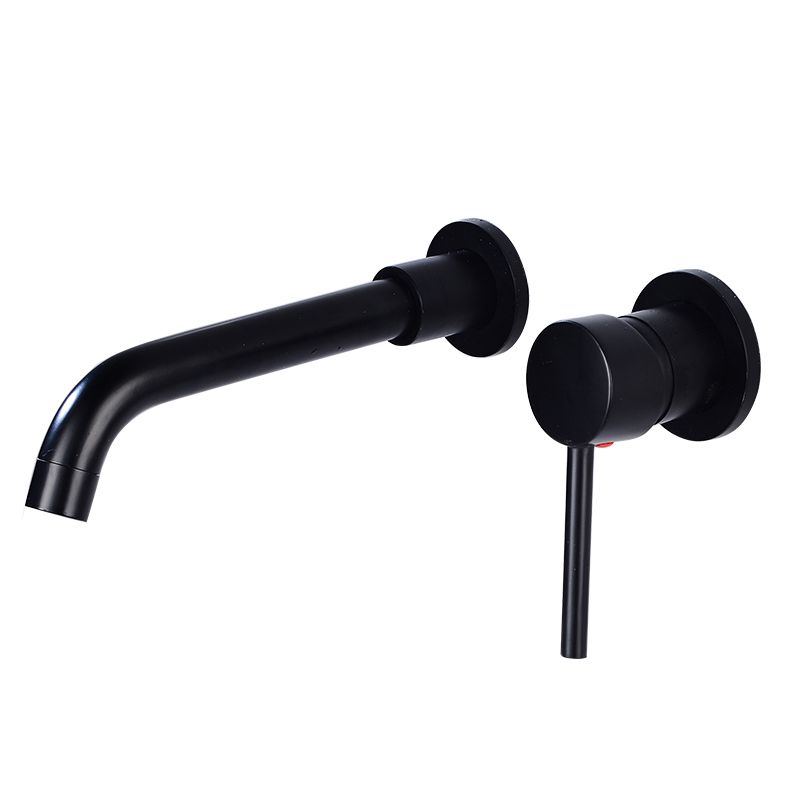 LoungeYard | Lever handles Wall-mounted bathroom faucet High-arch sink faucet — product view 7