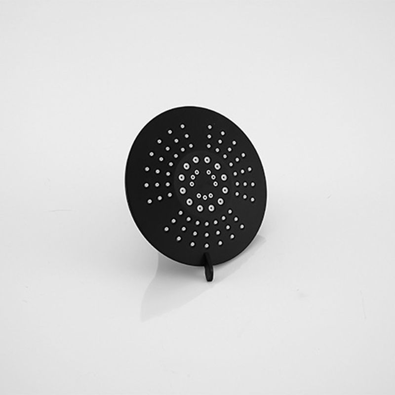 LoungeYard | Round Fixed Shower Head Matte Black 5 Spray Patterns Wall Mounted Shower Head — product view 4