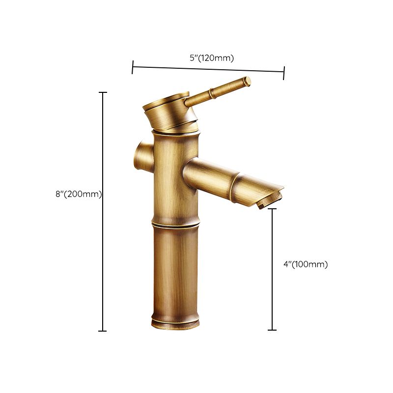 LoungeYard | Country style single hole basin faucet with a lever handle — product view 2