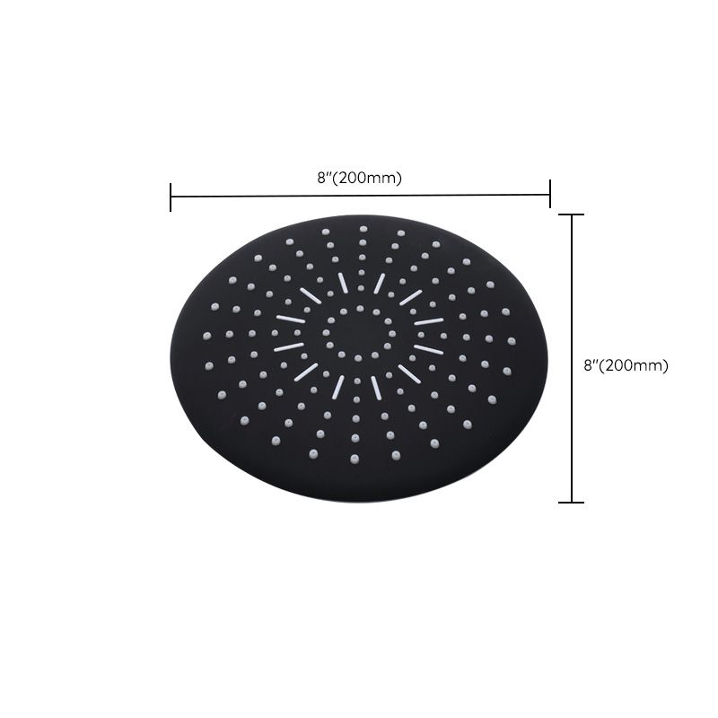 LoungeYard | Contemporary Style Shower Head Plastic Fixed Shower Head in Round and Square Shape — product view 3