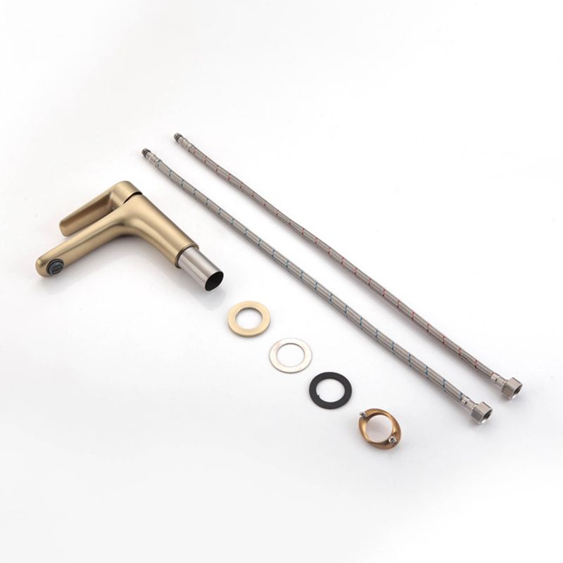 LoungeYard | Light Luxury Basin Faucet with Lever Handle Single Hole Bathroom Faucet — product view 3
