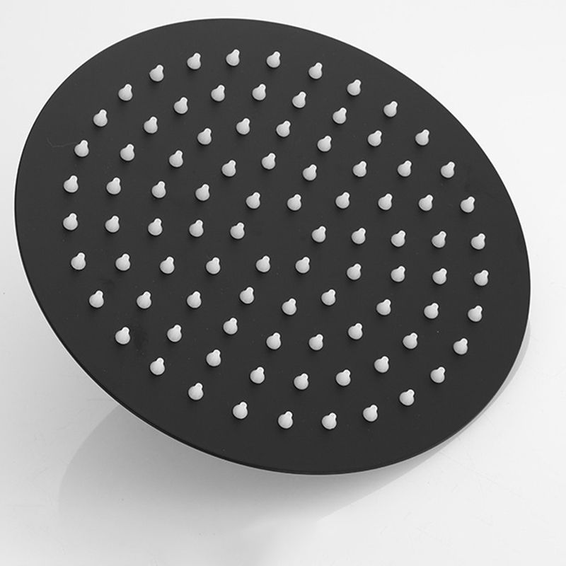 LoungeYard | Square and Round Shower Head made of Stainless Steel, Fixed Mounted Ceiling Shower Head in Black — product view 6