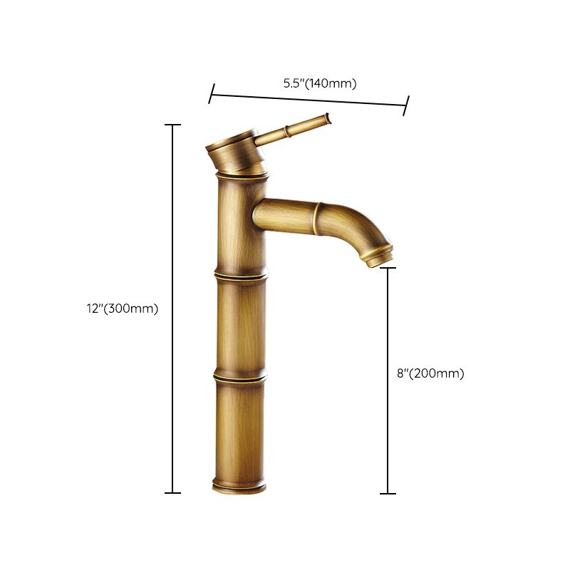 LoungeYard | Country style single hole basin faucet with a lever handle — product view 3