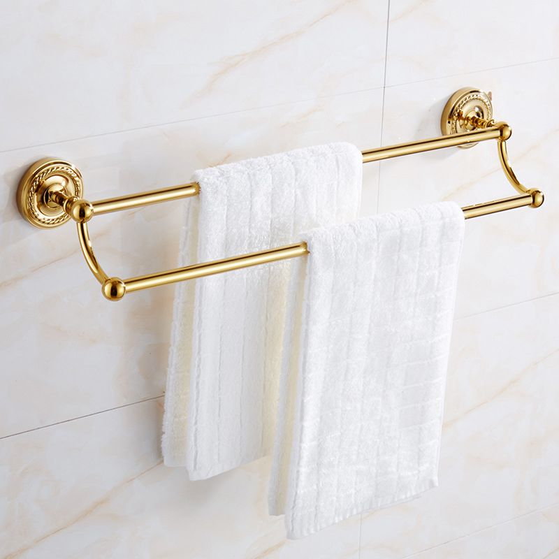 LoungeYard | Traditional Golden Bath Accessory Set Copper Bathroom Accessory Kit — product view 7