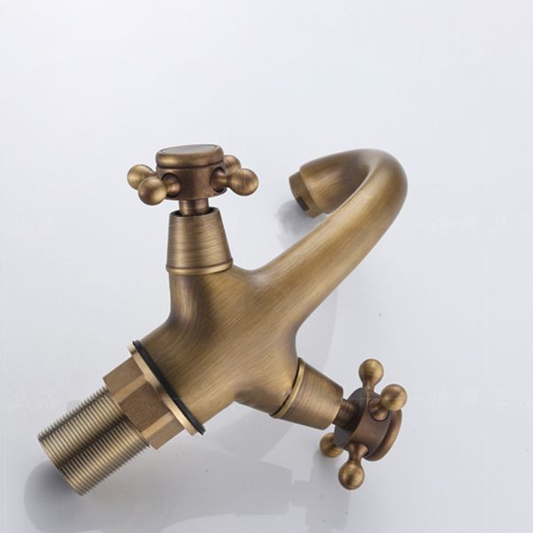 LoungeYard | Button Handle Widespread Bathroom Faucet Industrial Sink Faucet — product view 7