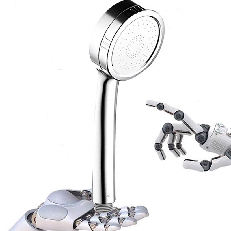 LoungeYard | Modern hand shower head 5 spray patterns Chrome Round Wall mounted shower head — product view 5
