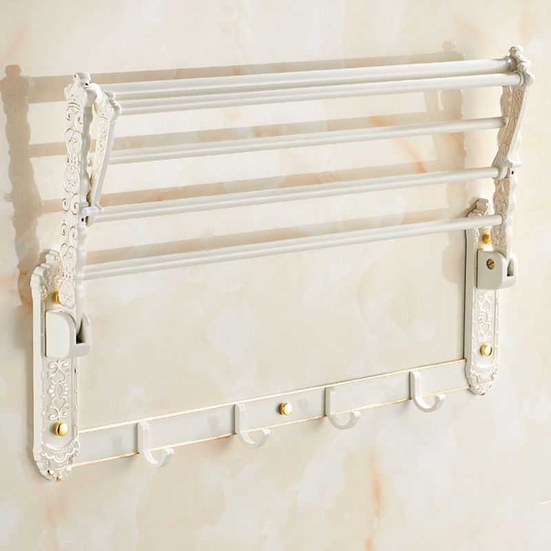 LoungeYard | Traditional Bath Accessories Set White Bathroom Accessories Hardware Set — product view 7