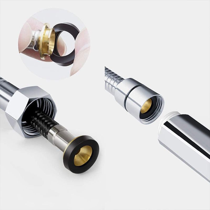 LoungeYard | Square modern handheld shower head leak-proof wall-mounted shower head — product view 5