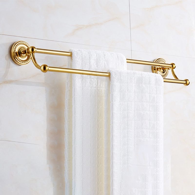 LoungeYard | Traditional Golden Bath Accessory Set Copper Bathroom Accessory Kit — product view 6