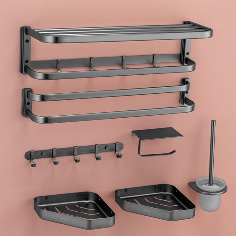 LoungeYard | Modern Bathroom Accessories Set Paper Holder Bathroom Shelf Bath Hardware Set — product view 6
