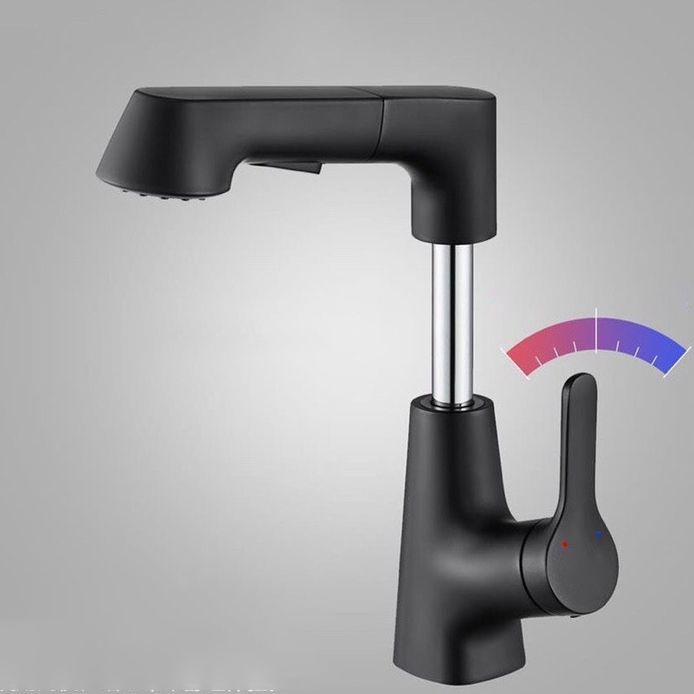 LoungeYard | Contemporary Sink Faucet Plian Low Arc Brass Centerset Sink Faucet — product view 5