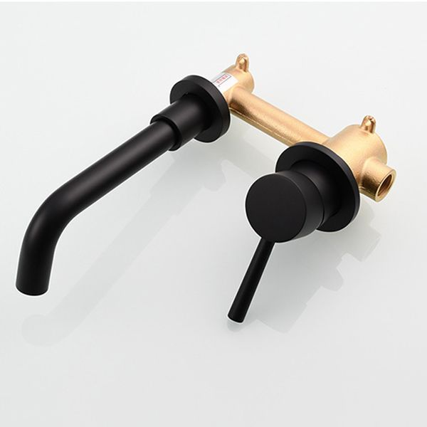 LoungeYard | Single Hole Wall Mounted Bath Faucet Swivel Spout Basin Faucet — product view 4