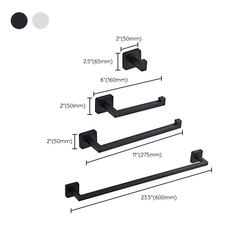 LoungeYard | Stainless Steel Bathroom Fittings Modern Style Simple Bathroom Fitting Set — product view 7