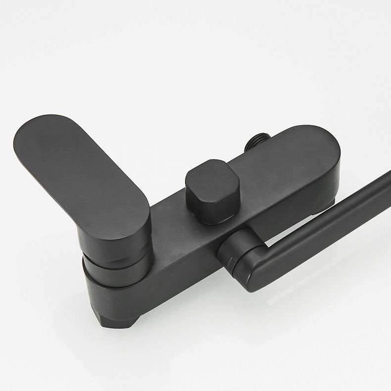 LoungeYard | Metal Bathtub Faucet Trim Contemporary Lever Handle Bathtub Faucet Trim — product view 6