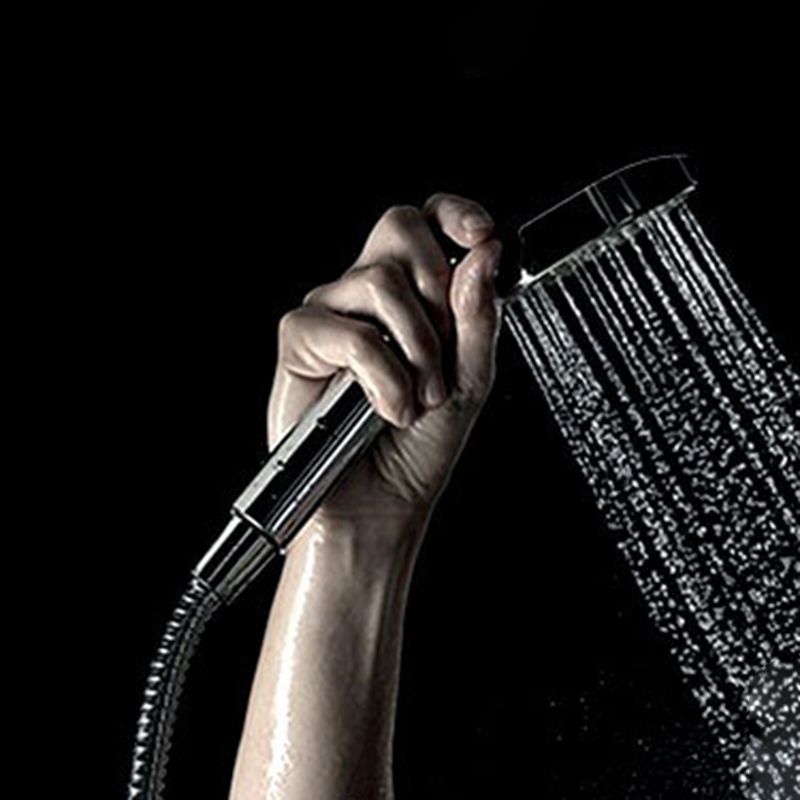 LoungeYard | Silver Hand Shower 3 Jets Stainless Steel Wall-Mounted Shower Head — product view 3