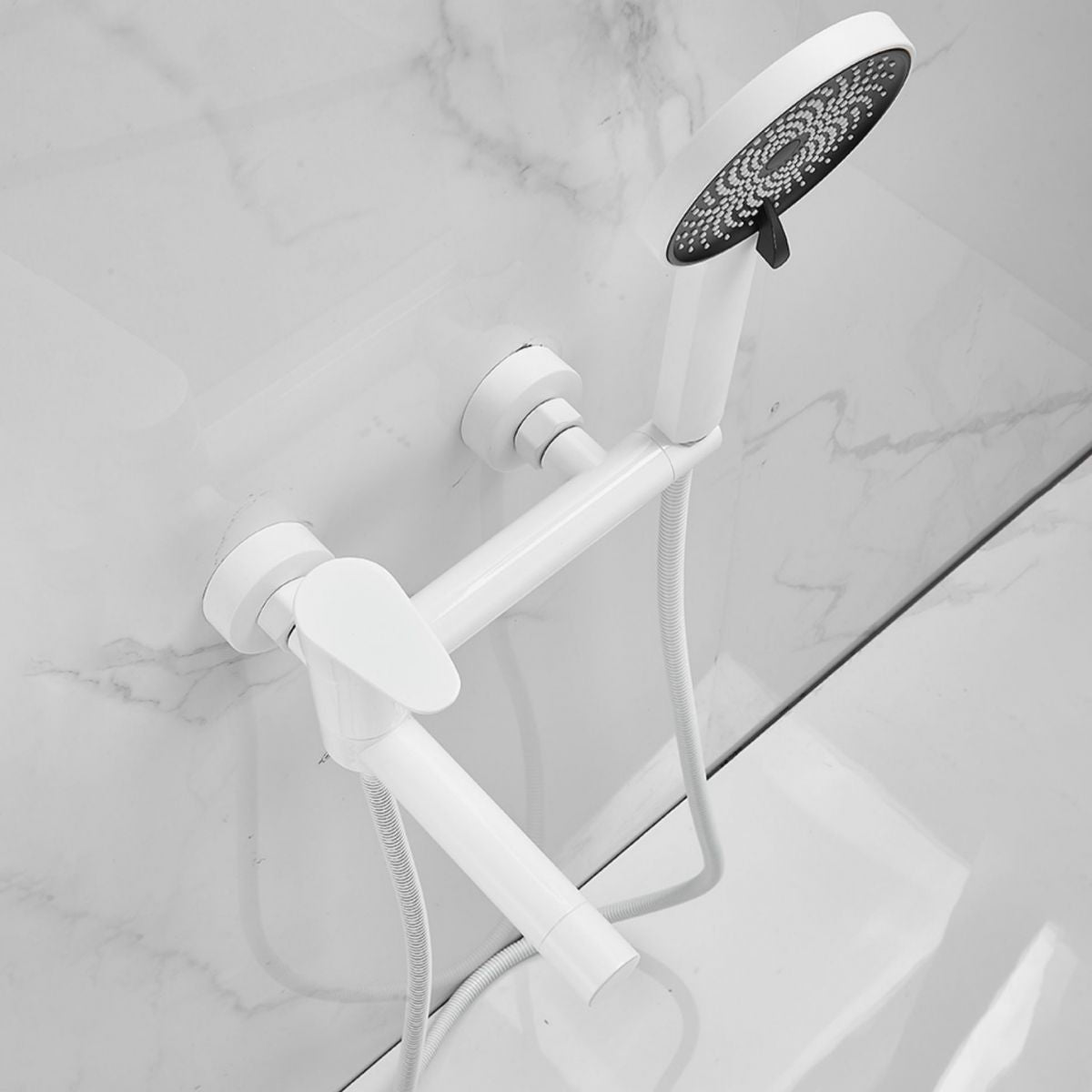LoungeYard | Contemporary Wall Mounted Bathtub Filler Single Handle Metal Faucet — product view 2