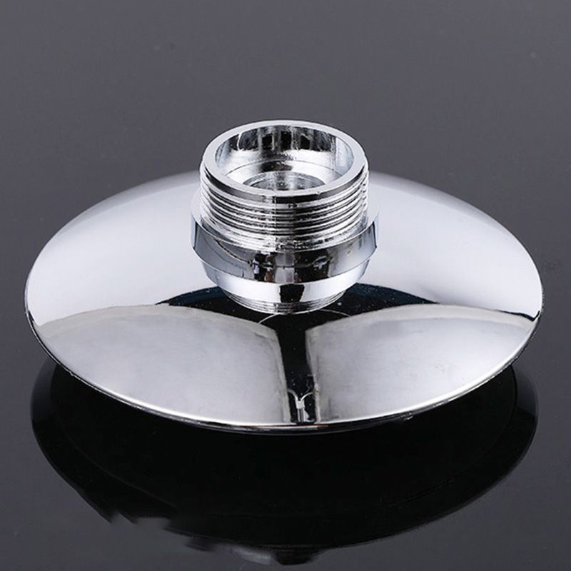 LoungeYard | Round Shape Shower Head Modern Swiveling Wall Mounted Fixed Shower Head — product view 5