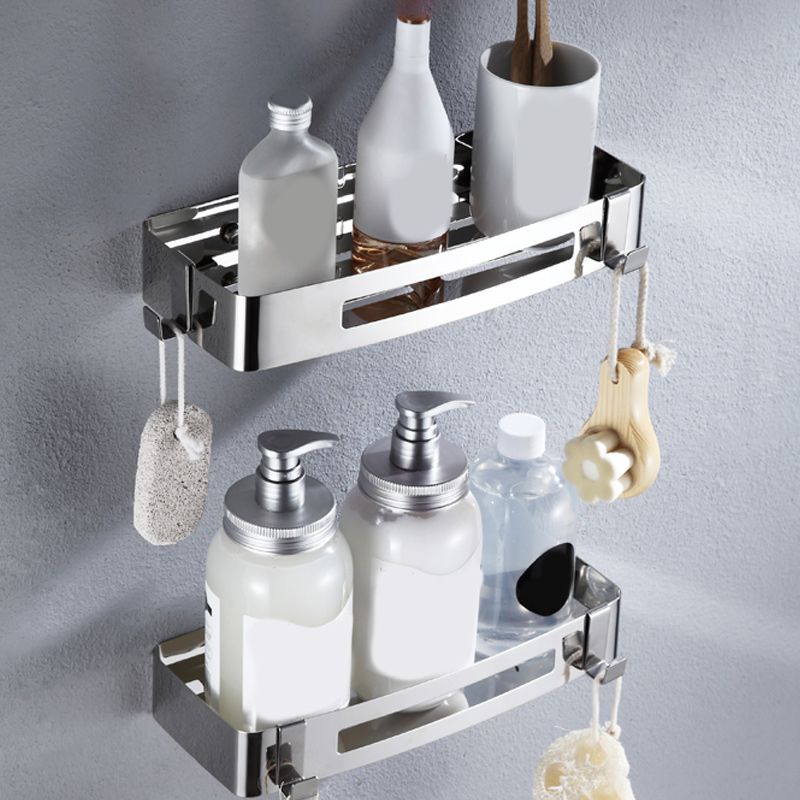 LoungeYard | Modern Stainless Steel Bath Accessory Set Rectangular & Triangular Bath Shelf — product view 6