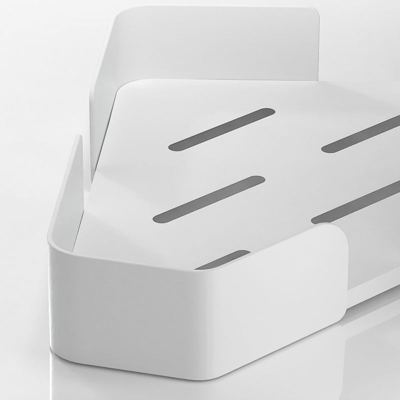 LoungeYard | Modern Bathroom Hardware Set White Metal Bathroom Accessory Set — product view 4