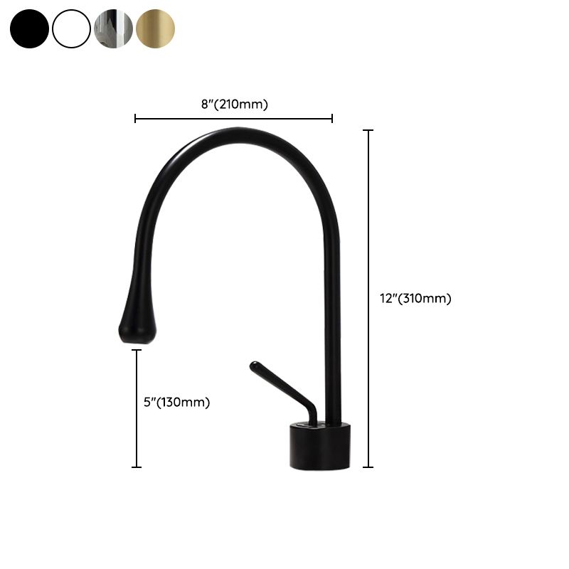 LoungeYard | Wall-mounted metal bathtub faucet bathtub filler single lever shower faucet — product view 4
