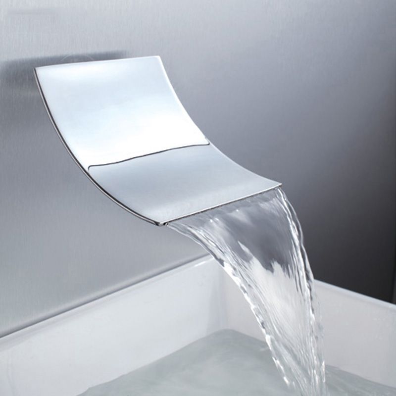 LoungeYard | Modern Wall-Mounted Bathroom Faucet Low Arc Solid Brass Faucet — product view 6