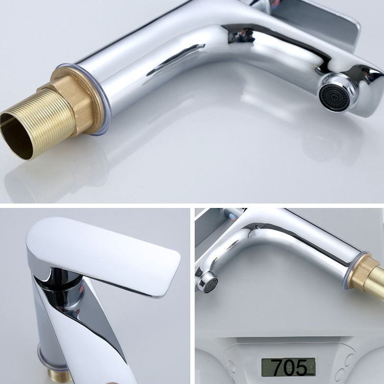 LoungeYard | Modern Sink Faucet Monochrome Brass Sink Faucet for the Bathroom — product view 7