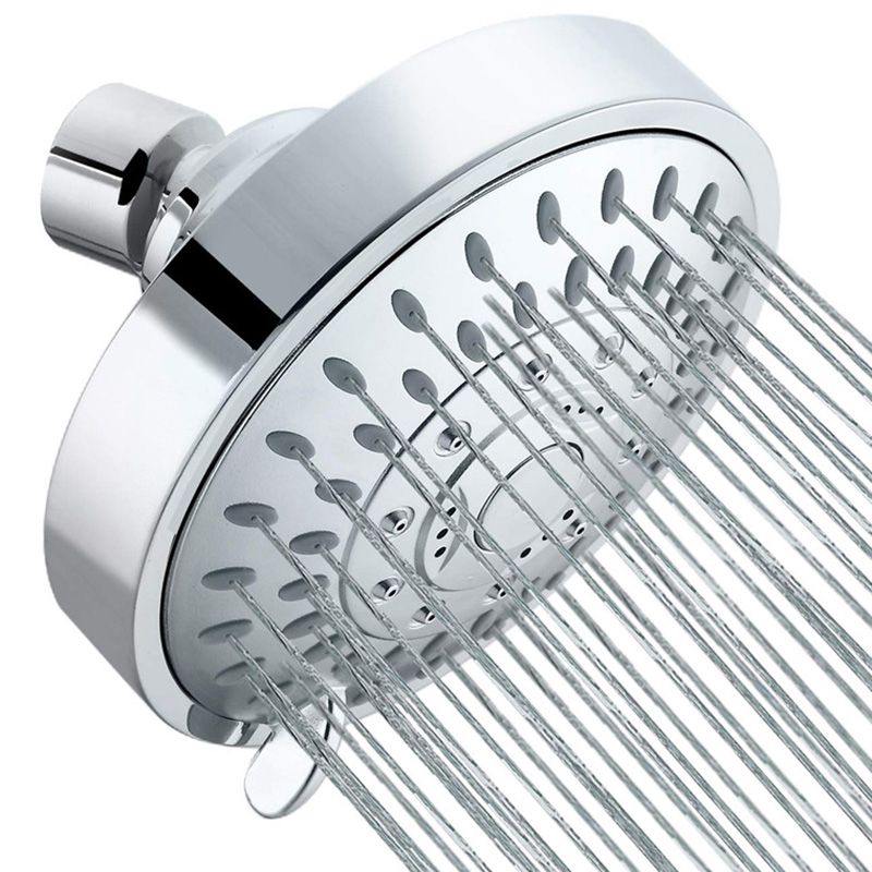 LoungeYard | Wall-mounted Metal Shower Head Modern Round Shower Head Fixed Shower Head — product view 5