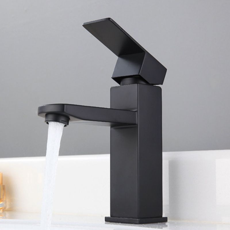 LoungeYard | Modern Sink Faucet Centerset Bathroom Sink Faucet in Black — product view 4