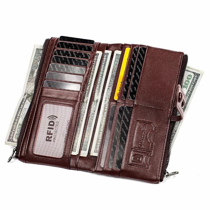 Long wallet made of genuine leather | LoungeYard — product view 5