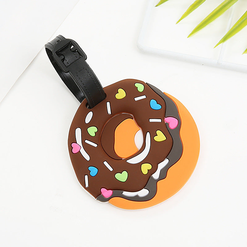 Unisex luggage tag in sweet donut design LoungeYard — product view 5