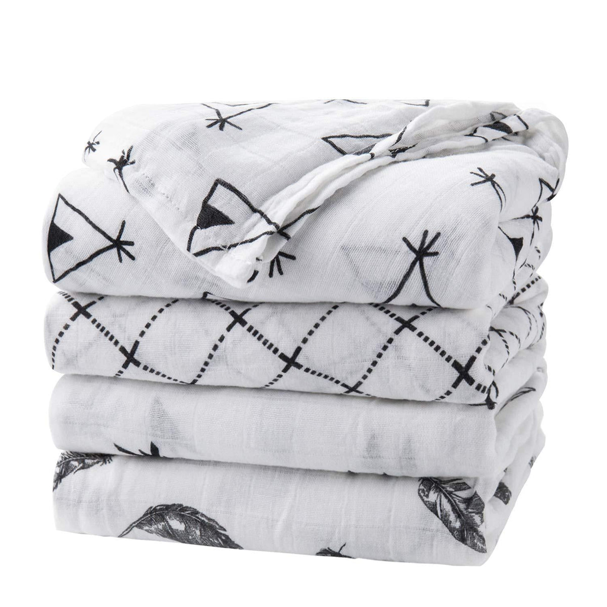 Soft Cotton Muslin Swaddle Blanket LoungeYard — product view 1