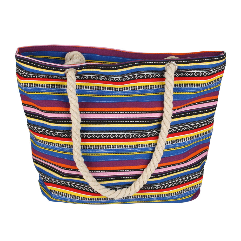 Colorful cotton striped bag LoungeYard — product view 5
