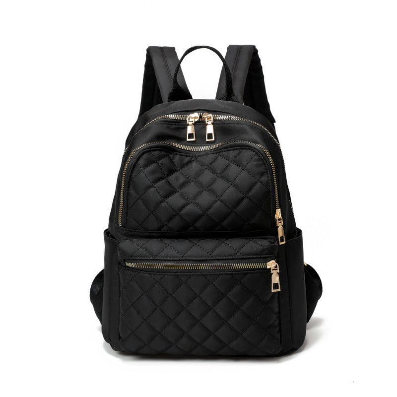 Quilted Zippered Backpack LoungeYard — product view 3
