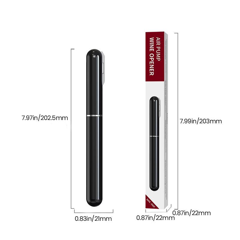 2-in-1 Air Pressure Pump Wine Bottle Opener with Foil Cutter | LoungeYard — product view 6