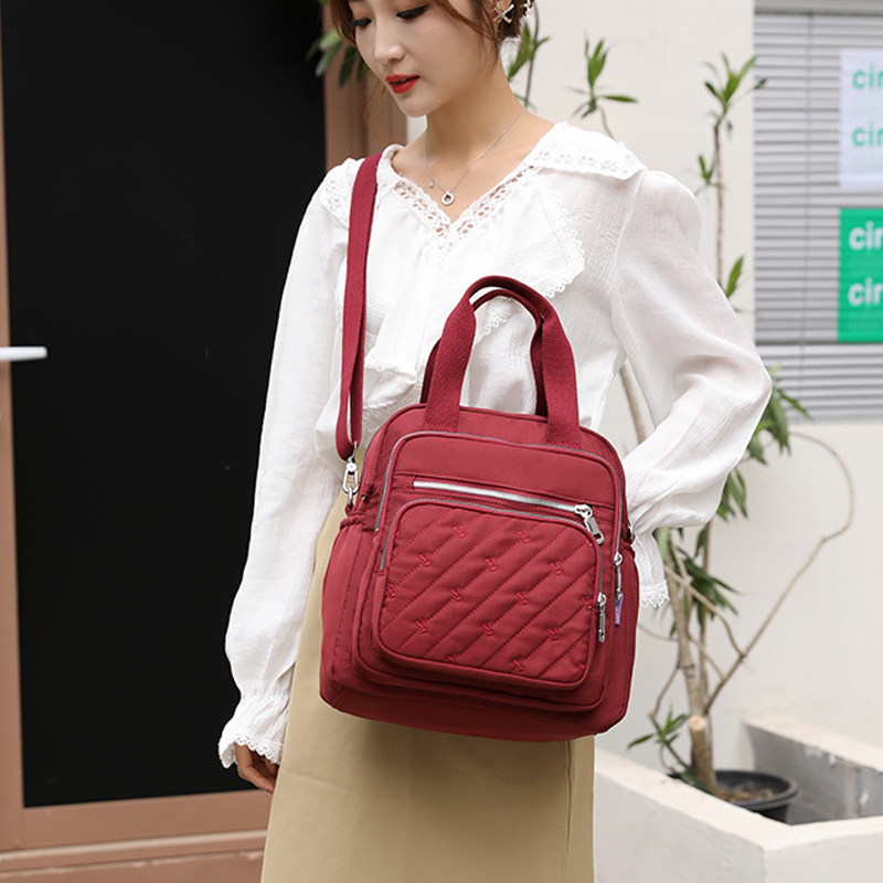 LoungeYard | Multifunctional lightweight embossed elegant handbag shoulder bag — product view 5