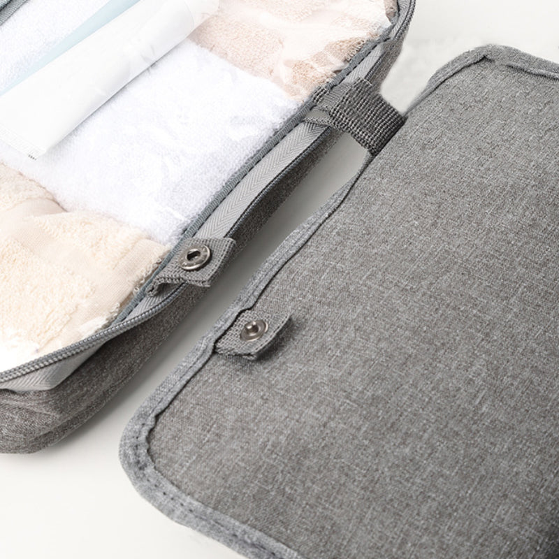 LoungeYard | Travelique Travel Cosmetic Organizer | Compact & Water-Repellent | With 4 Compartments & 360° Hook | For Women & Men — product view 5
