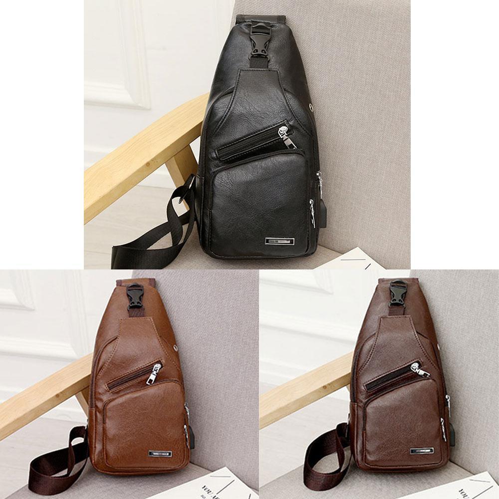 LoungeYard | Shoulder bag Crossbody bag for men with USB charging port — product view 3